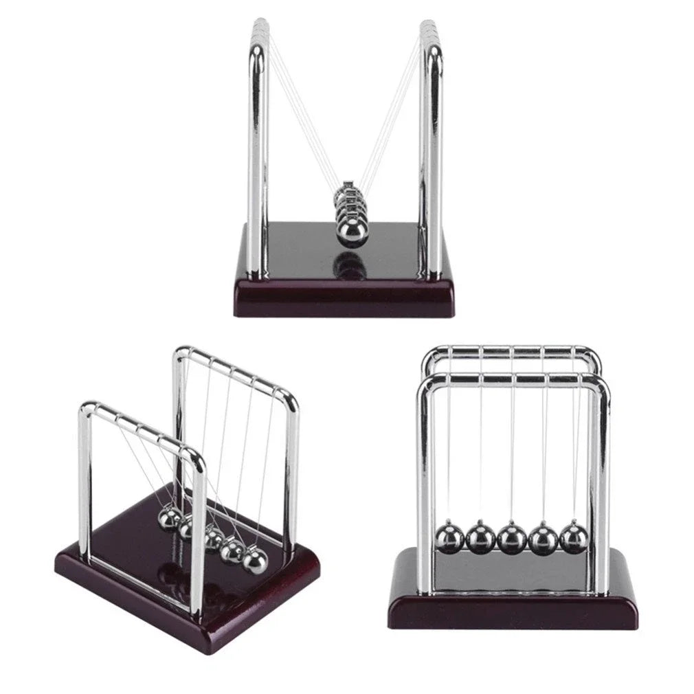 Newton'S Cradle Desk Table Decor Metal Pendulum Ball Steel Balance Ball Newton Ball Physics Science Pendulum