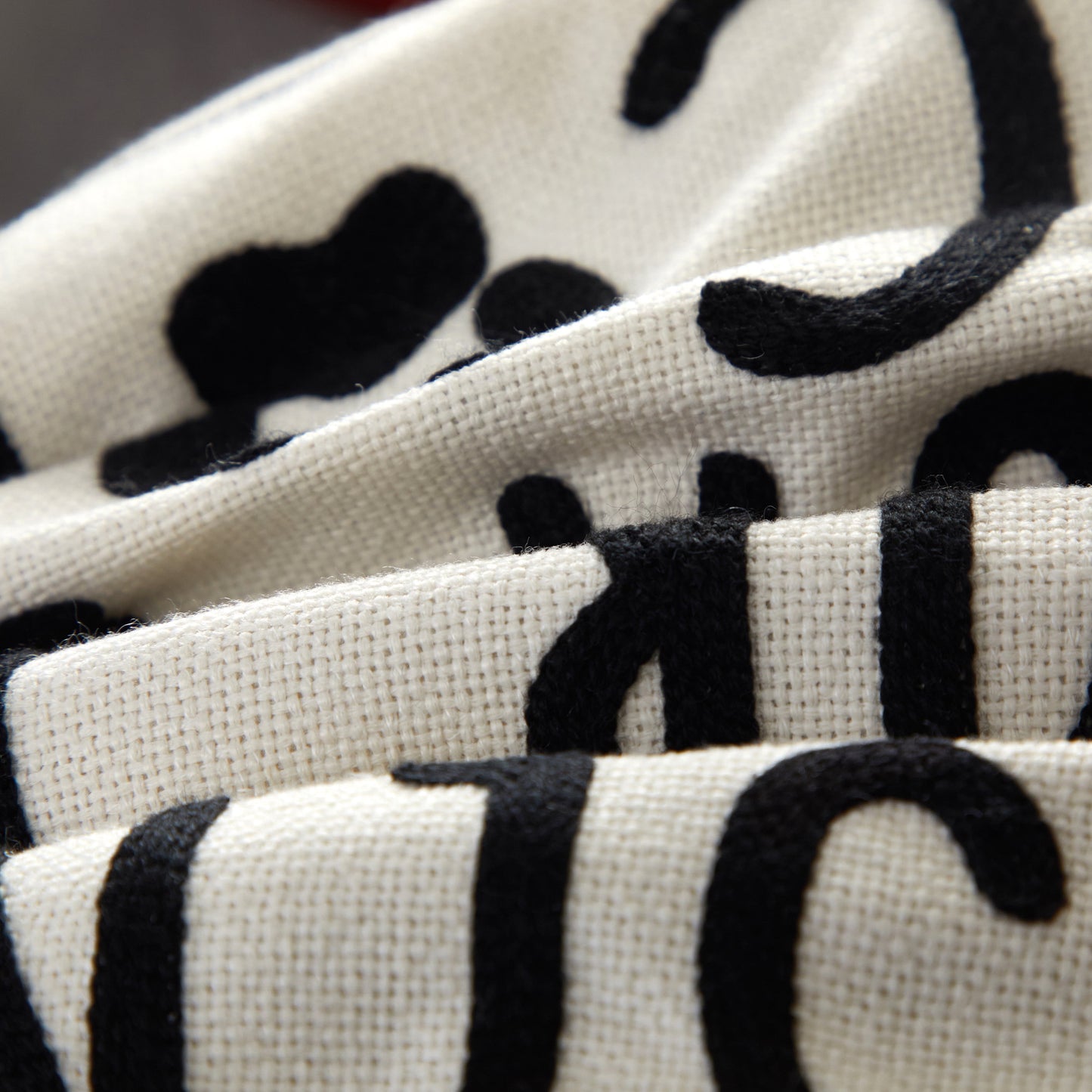 Black and White Reserved for Dog Square Decorative Pillow for Adults, 18 in X 18 In