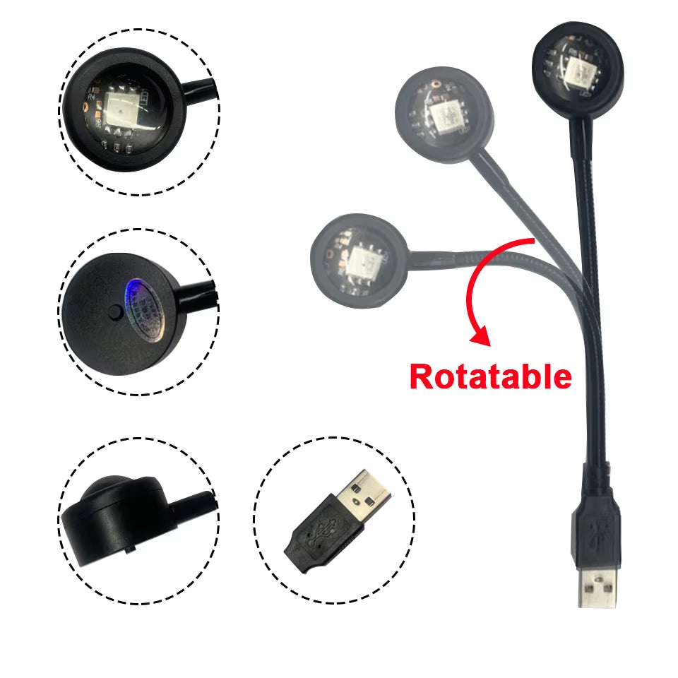 LED Sunset Lamp Nightlights USB Projector Birthday Party Decoration Mood Lights for Bedroom Living Room Wall Photography
