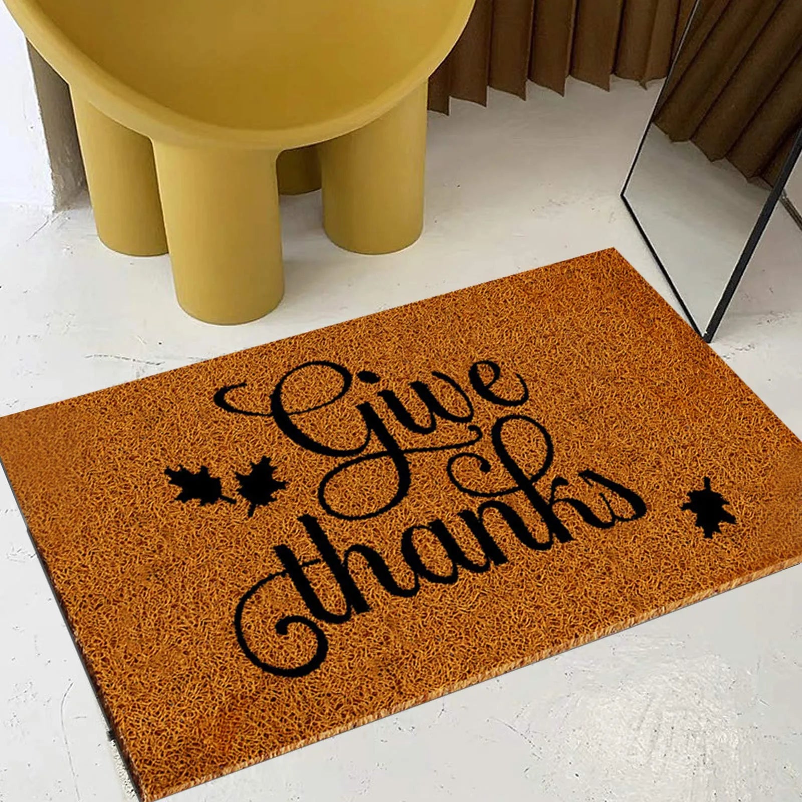 Dirt Mesh Doormat Waterproof All Weather Welcome Mat Low Profile Entryway Mat for Home Front Entrance Back Sliding Door Washable