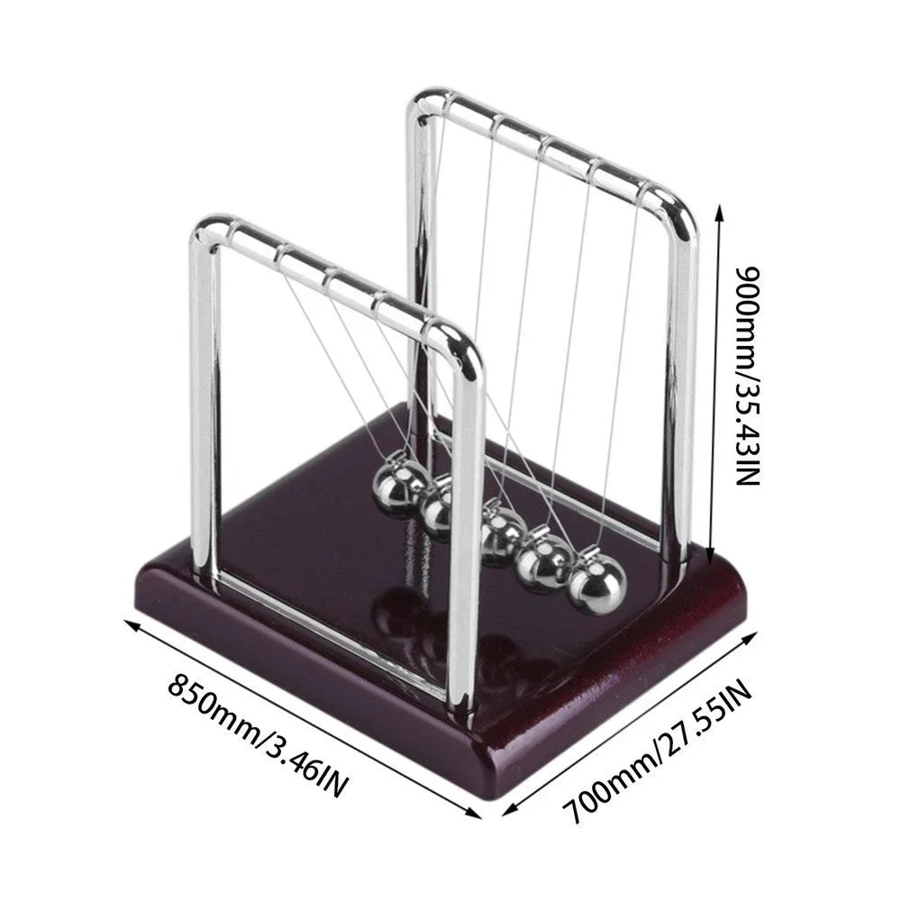 Newton'S Cradle Desk Table Decor Metal Pendulum Ball Steel Balance Ball Newton Ball Physics Science Pendulum