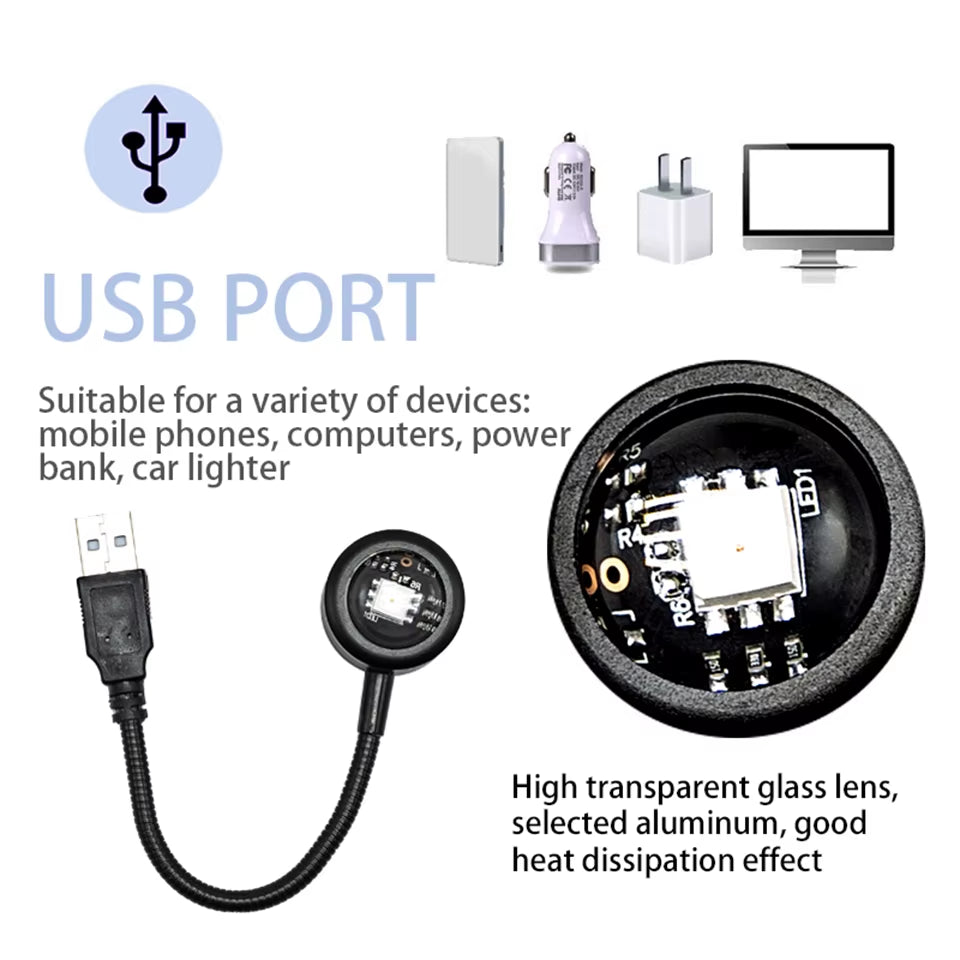 LED Sunset Lamp Nightlights USB Projector Birthday Party Decoration Mood Lights for Bedroom Living Room Wall Photography