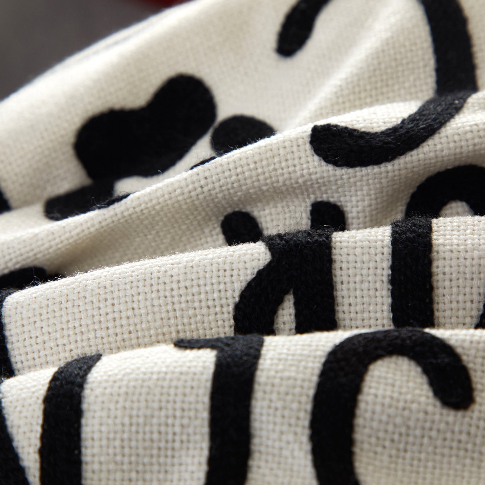 Black and White Reserved for Dog Square Decorative Pillow for Adults, 18 in X 18 In